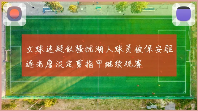 女球迷疑似骚扰湖人球员被保安驱逐老詹淡定剪指甲继续观赛